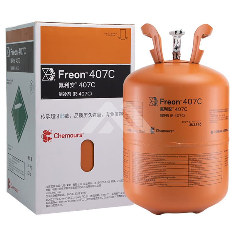 Chemours cold storage chiller refrigerant R407C refrigerant refrigerant high purity R404A Freon net weight 10Kg