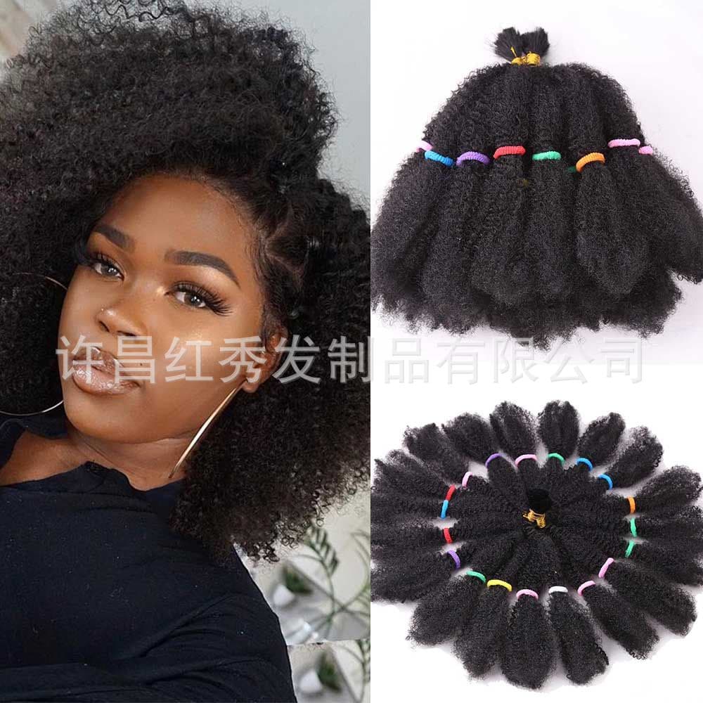 Short Marley Hair Afro Kinky Twist Braids Crochet Hair American Style