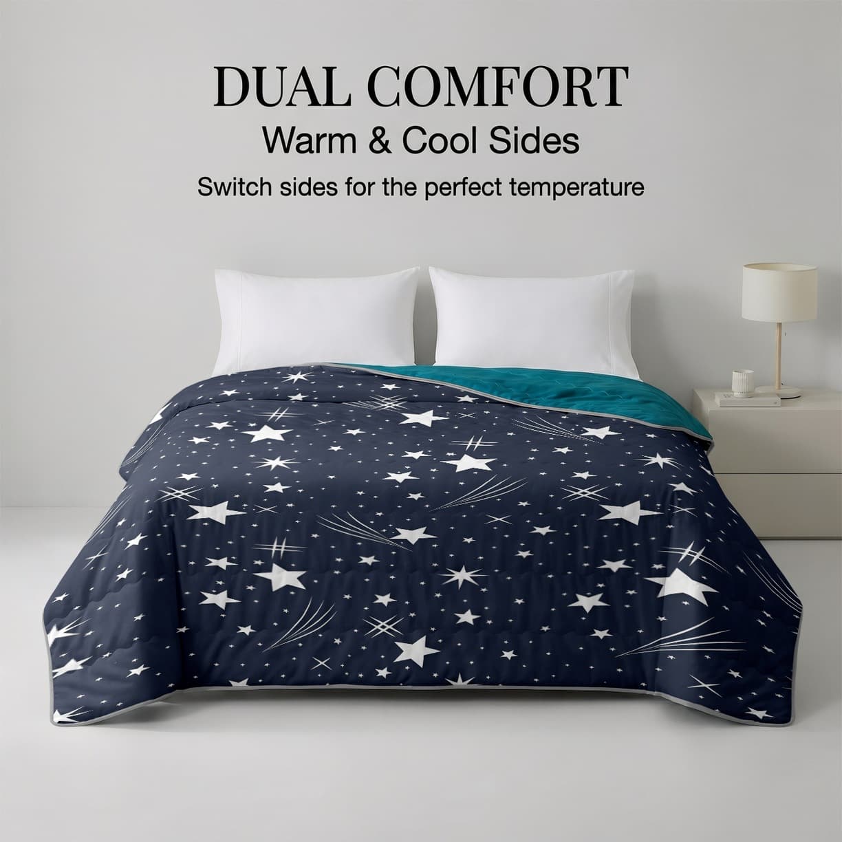 Cross-Border Cooling Silk Blanket, Multi-Functional Double-Sided Summer Quilt, Air-Conditioning Quilt, Dual-Use for Both Cooling and Heating, Quilted