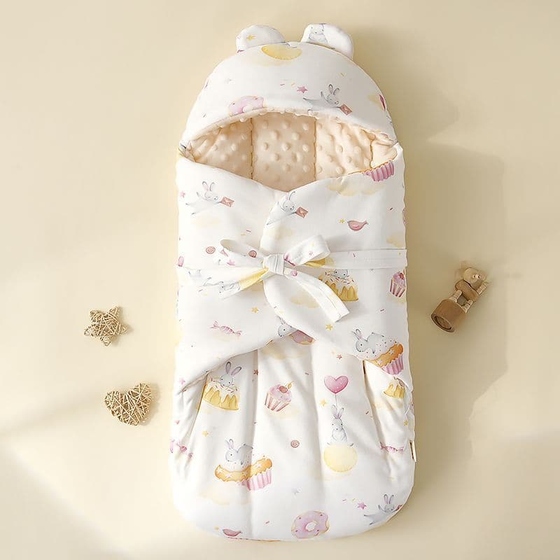 Baby Swaddle Blanket Pure Cotton Autumn Winter Newborn Hospital Wrapping Set Infant Swaddle Anti-Startle Sleep Sack