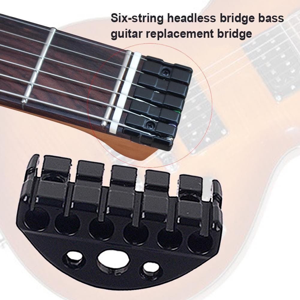 Headless Electric Guitar Double-Locking Tremolo Bridge Parts, String Lock, Nut, Headstock Lock