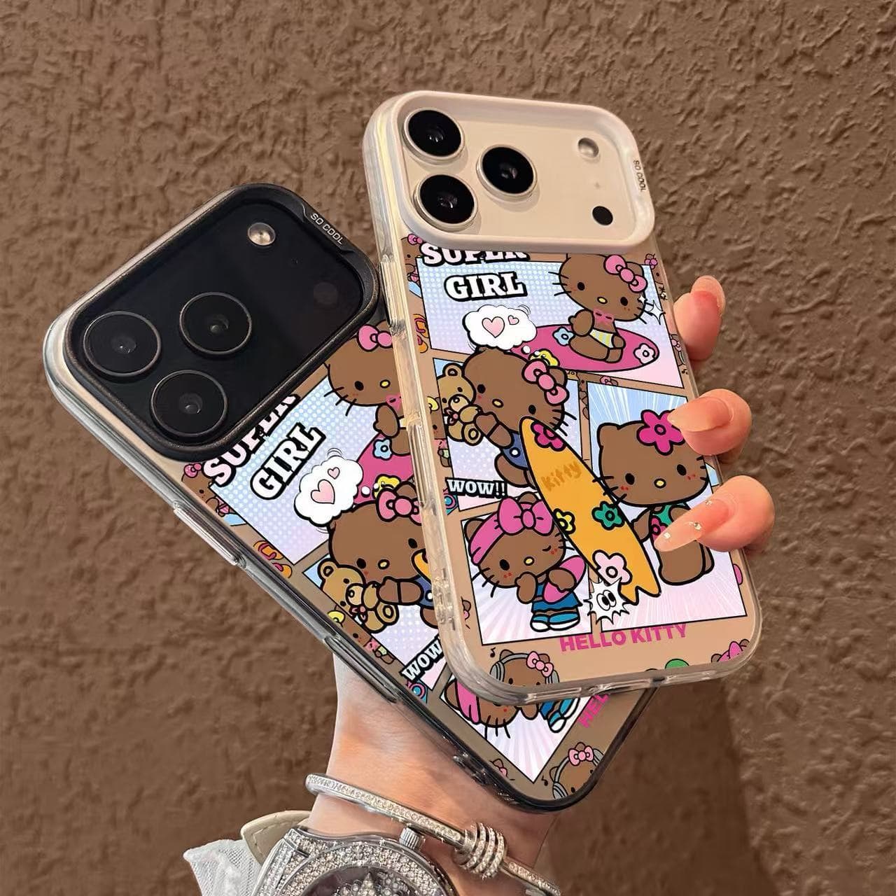 Compatible with iPhone 17 Pro Max Case New iPhone 17 Summer Surfing Hello Kitty 17 Pro Premium Air