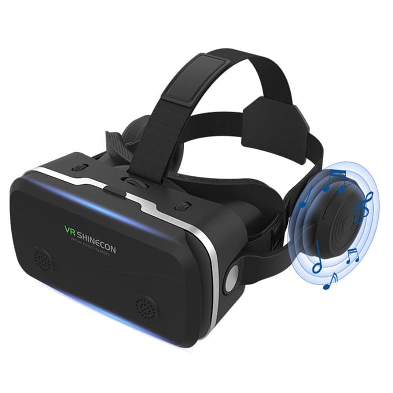 SHINECON VR Glasses All-in-One Headset for Phone AR Head-Mounted 3D Movie Viewing VR Gaming