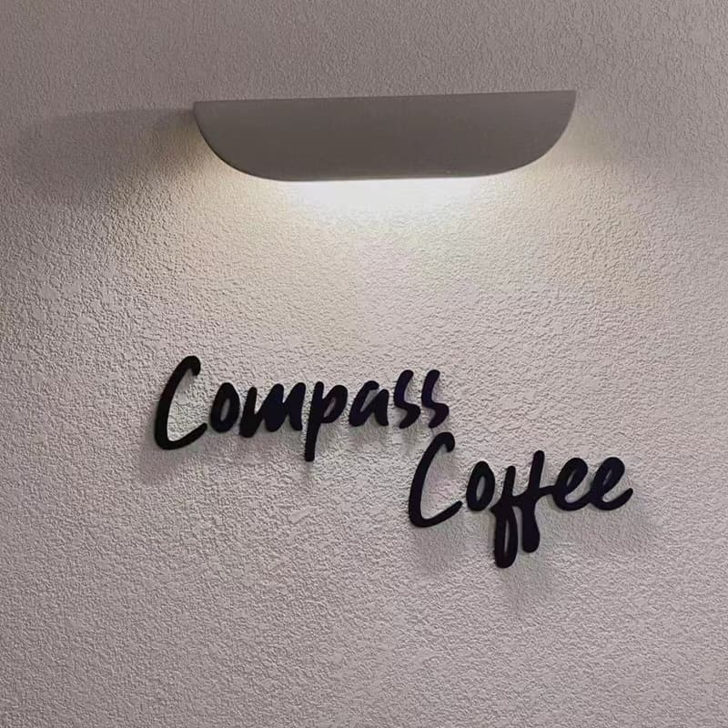 Customized advertising signs, creative trendy wall backdrops, shop sign logos, flat metal lettering, wholesale factory.