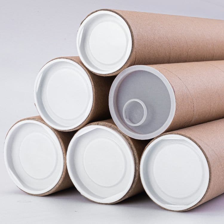 Shanghai paper tube round paper cylinder, fishing rod tube, cardboard barrel packaging, poster tube, mural tube with free shipping and lid