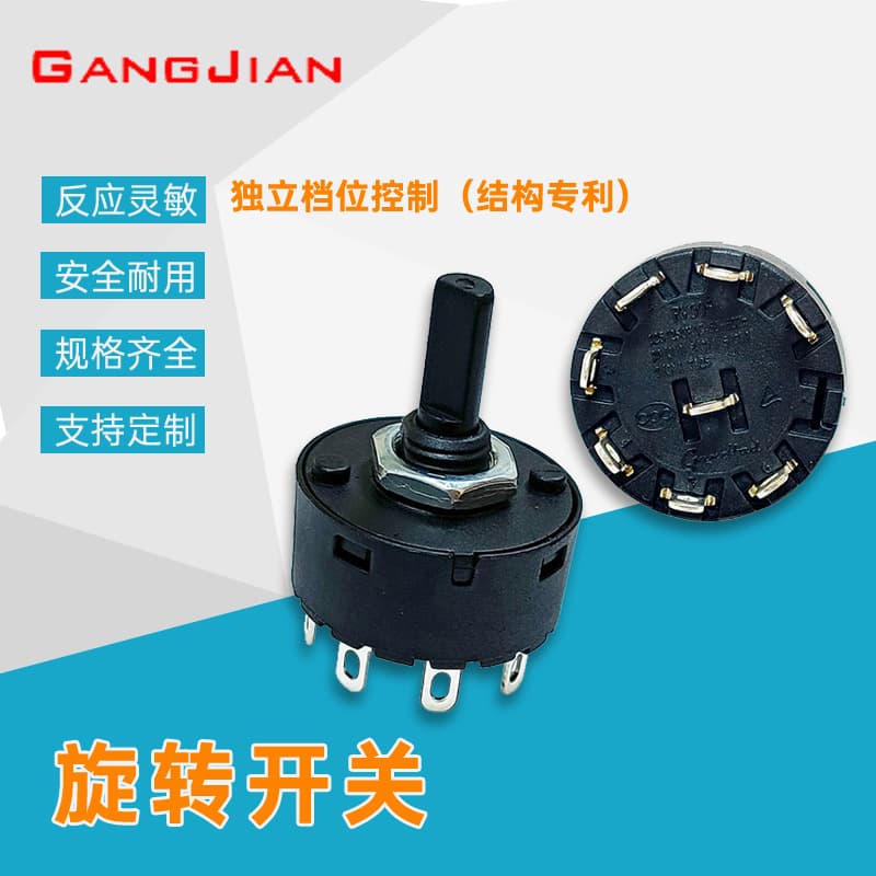 Multi-Gear Switch Fan, Electric Stew Pot, Juicer, Oven, and Other Home Appliance Rotary Switches