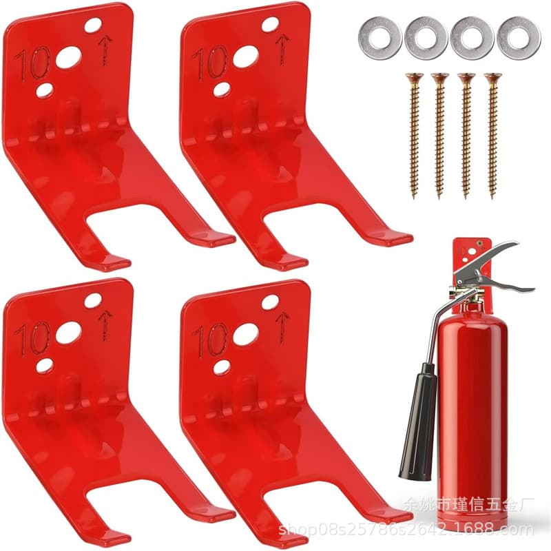 Jinxin JINXIN Amazon Hot-Selling Dry Powder Fire Extinguisher Hook Valve Slot 2.5cm Hanger 4-Piece Bracket Set