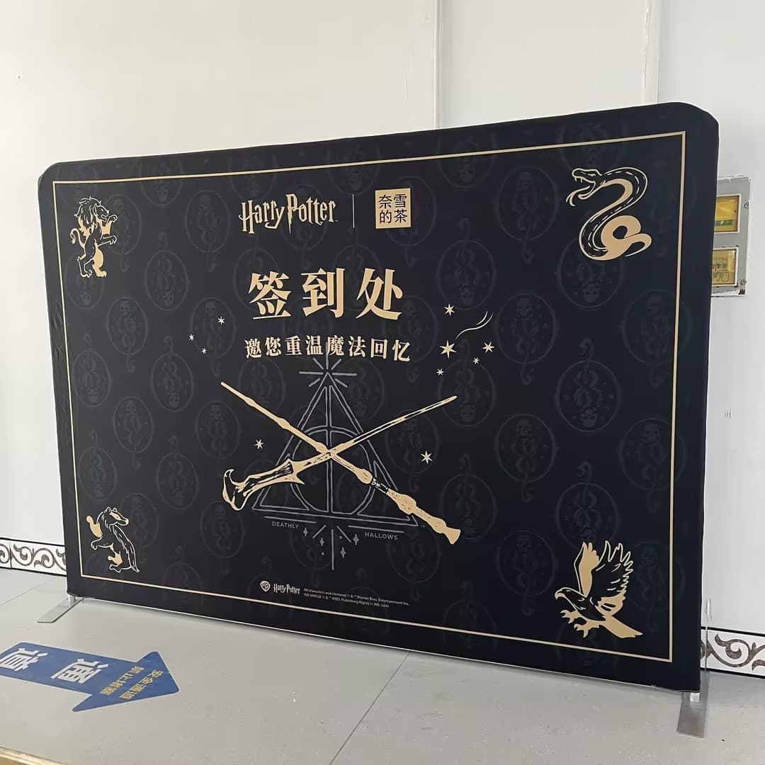 Wholesale Quick-Show Double-Sided Display Stand, Portable Aluminum Alloy Poster Stand, Event Sign-in Area Floor-Standing Advertising Display Stand