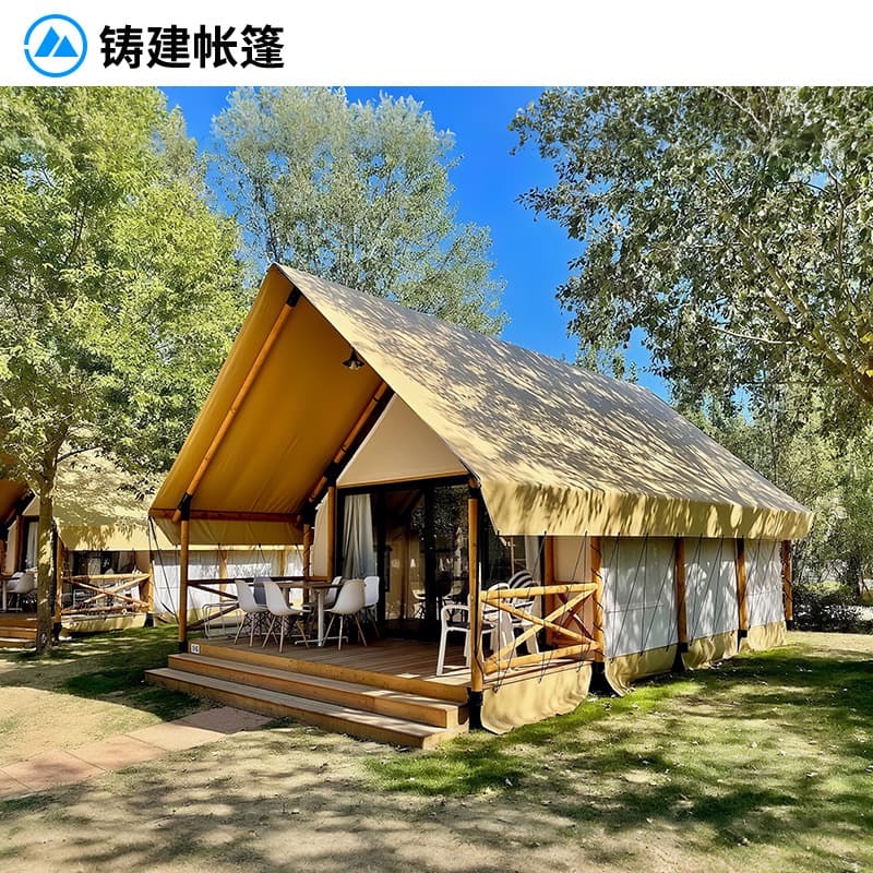 Resort Hotel Tents, New Style Camping Scenic Homestay Tent Hotel, Outdoor Luxury Wooden House Nomadic Tent