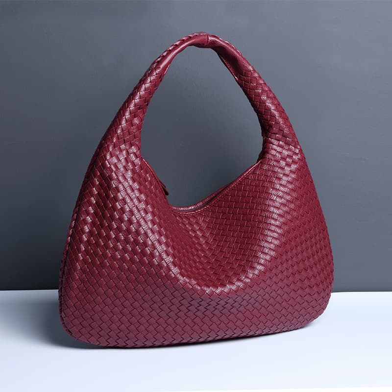 2024 Spring and Summer New Crescent Women's Bag AliExpress Hot Selling Woven Handbag Large Capacity Simple Amazon Hot Selling