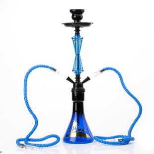 Foreign Trade Stock Cross-Border Hot Selling Coconut Tree Camel Medium Water Pipe Dual-Tube Hookah Metal Glass Smoking Pipe