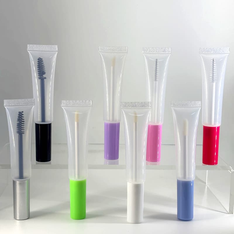 Cross-border 15ml Cosmetic Soft Tube for Mascara Empty Tube, Eyebrow Setting Gel Refill Soft Tube Packaging Material
