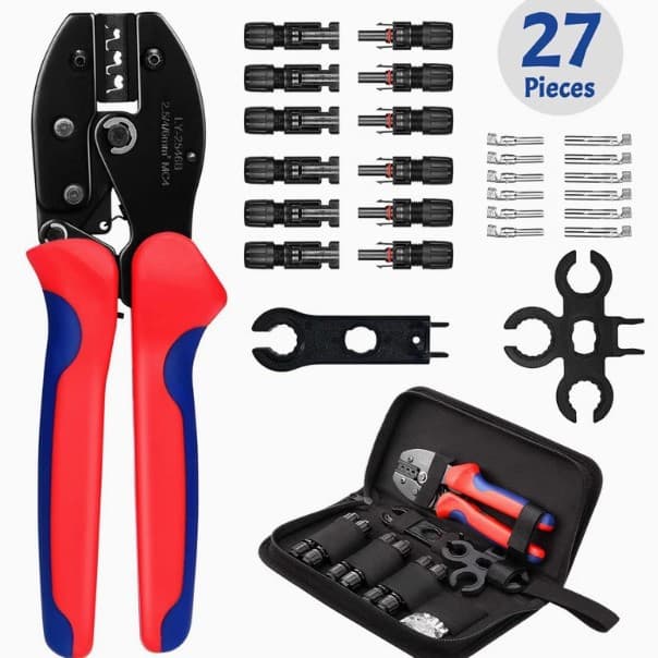 MC4 Solar Crimping Pliers LY-2546B Solar Connector Terminal Crimping Tool Electrician Pliers Wire Cutter
