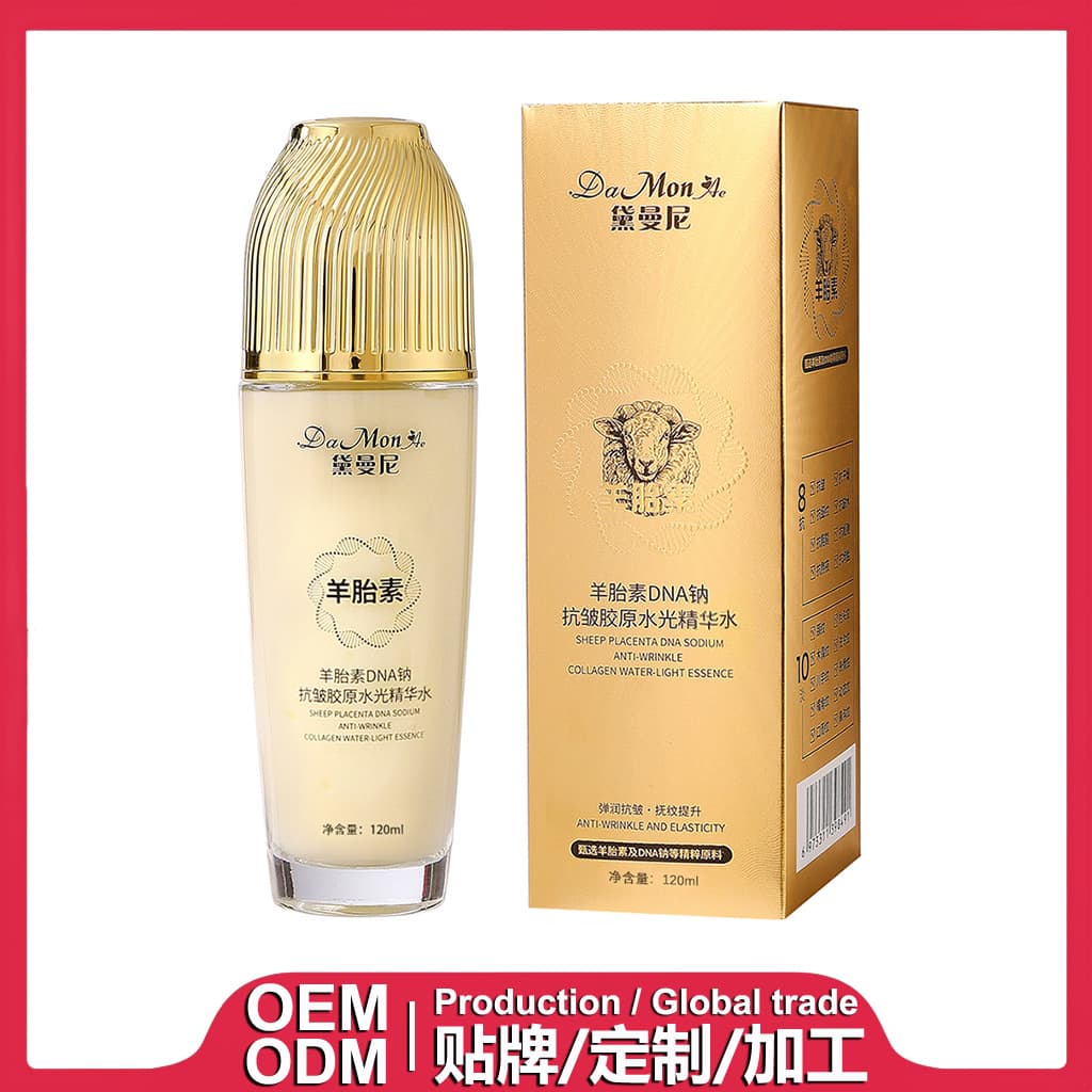 Daimani Sheep Placenta Anti-Wrinkle Collagen Hydrating Essence Toner, Processing OEM/ODM Customization
