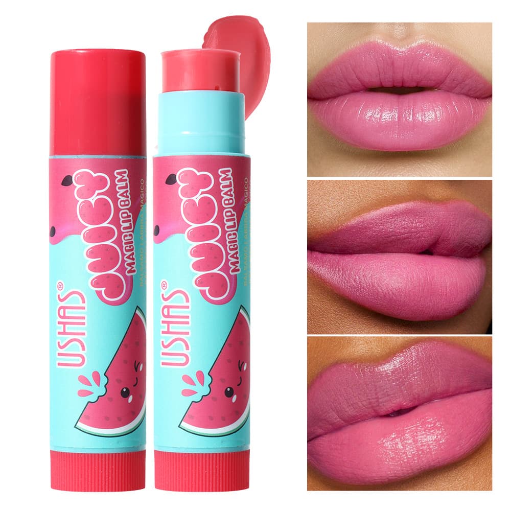 USHAS Europe and America Cross-Border Lip Balm Lip Gloss Moisturizing Anti-Crack Dryness Relief Fades Lip Lines Lip Perimeter ULB003