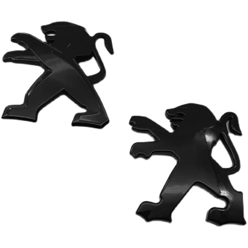 Applicable Peugeot 508L Black Samurai Special Decoration 408 308 Modified Car Emblem New Logo Trunk Car Badge