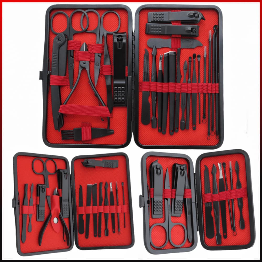 15-piece Nail Clippers Set Beauty Nail Art Tools Kit For Foot Trimming Manicure Scissors Cuticle Nippers Pedicure Set