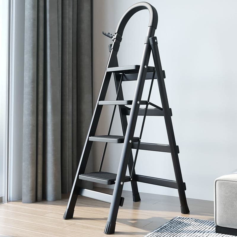 Home Folding Stepladder, 4 or 5 Step Ladder, Thickened Steel Pipe Climbing Ladder, Housewarming Step Ladder