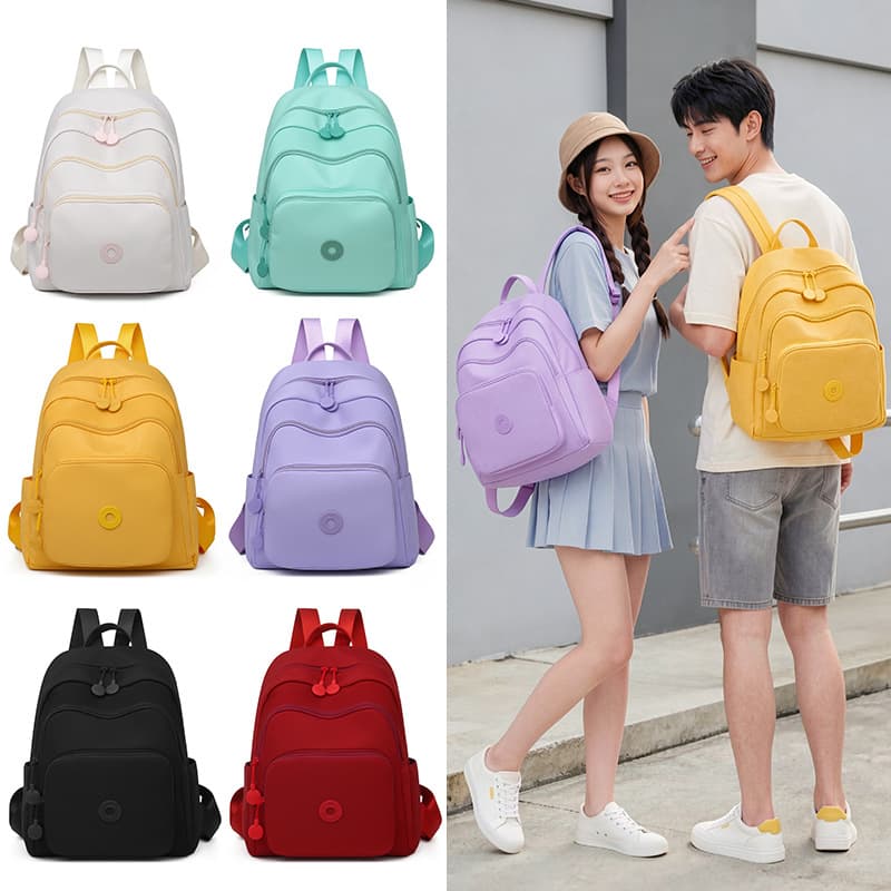 Wholesale Backpack for Women 2026 New Fashion Backpack Street Trend Large Capacity Nylon Casual Travel Bag