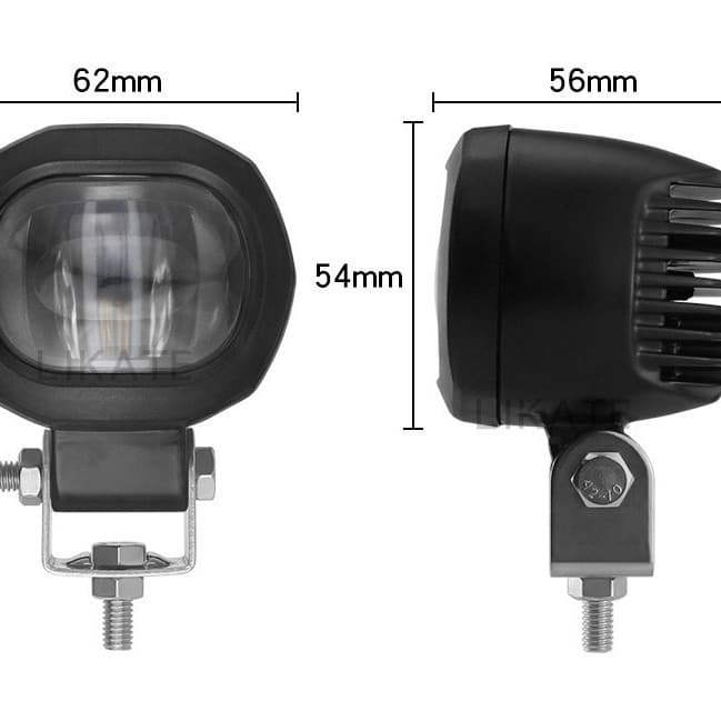 Linear Warning Light 12V Light Red Line Forklift Atmosphere Light 80 Three-Head Blue Light Area V