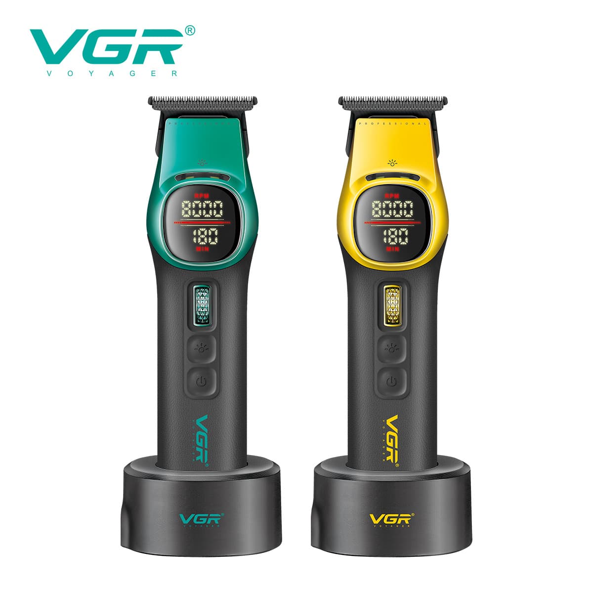VGR885T New Cross-Border Men's Hair Clipper, Professional Electric Hair Trimmer with High-Speed Motor for Fades and Line-Ups