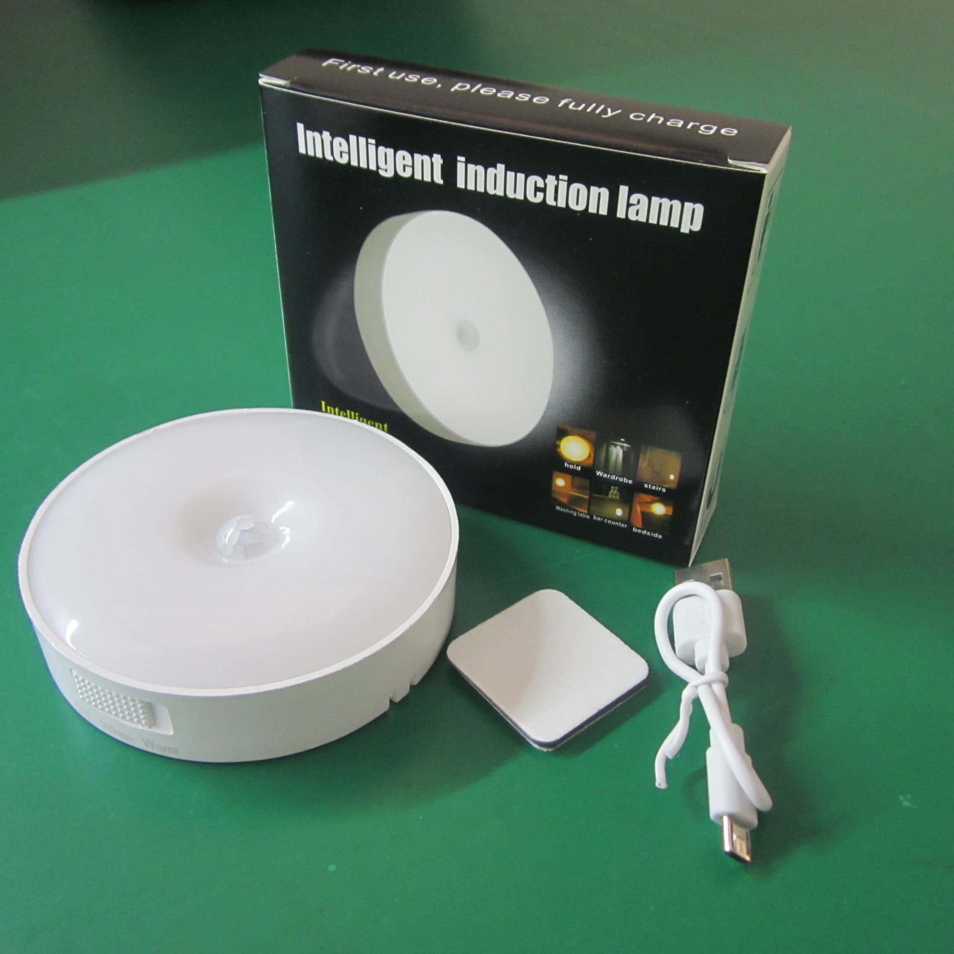 LED Dual-color Charging Night Light, White/Warm Light Switchable, with Magnet, Charging Cable, Board Sold Separately