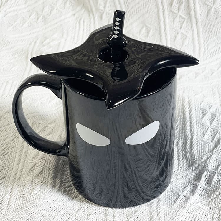 Anime-Themed Mug, Ninja Ceramic Cup, Naruto-Style Water Cup, Coffee Ceramic Cup, Wind Tea Cup, Gift