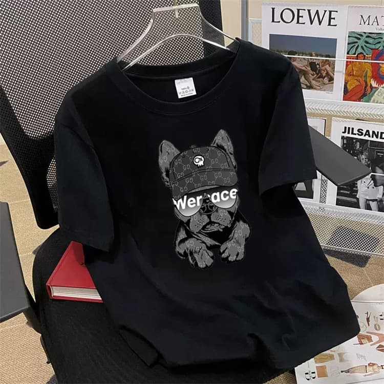 Special Sale Clearance Summer Short-sleeved T-shirt Men's Round Neck Loose Trendy Printed Top Student Sports Clothes Trendy