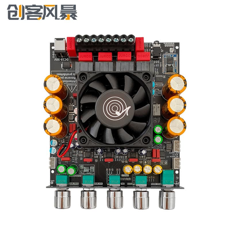 ZK-APTX3 Qualcomm Bluetooth Amplifier Board 2.1 Channel 300W+300W+600W TPA3255 Amplifier Chip