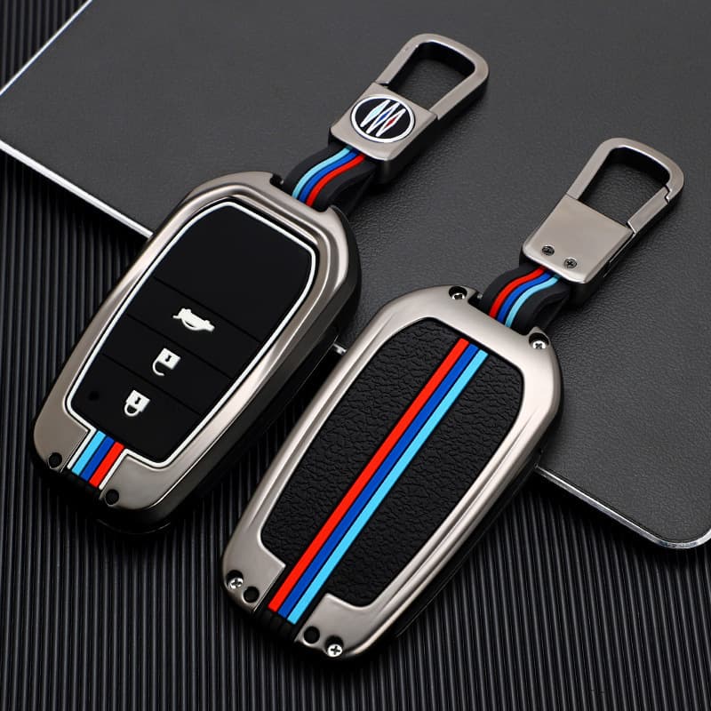 Key Case Cover for 2021 Toyota Crown Kluger, Metal Shell Keychain Holder for Men