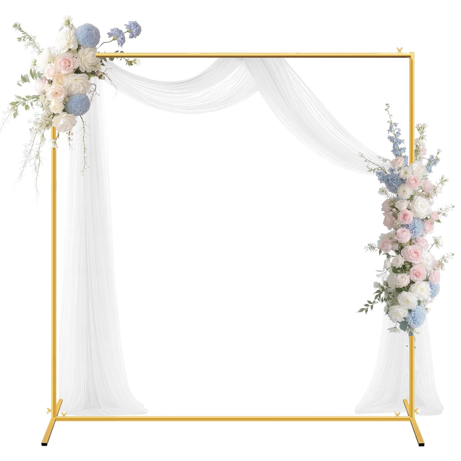 Metal wedding arch door rectangular bracket square balloon arch outdoor birthday party scene decoration