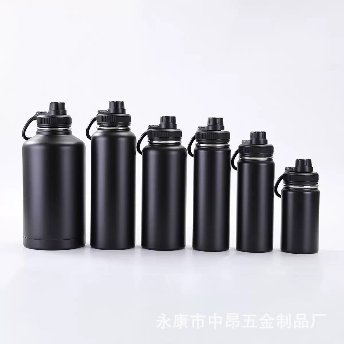 Cross-border New 304 Stainless Steel Thermos Bottle Cold Insulation Space Bottle Outdoor Portable Large Capacity Sports Climbing Water Bottle