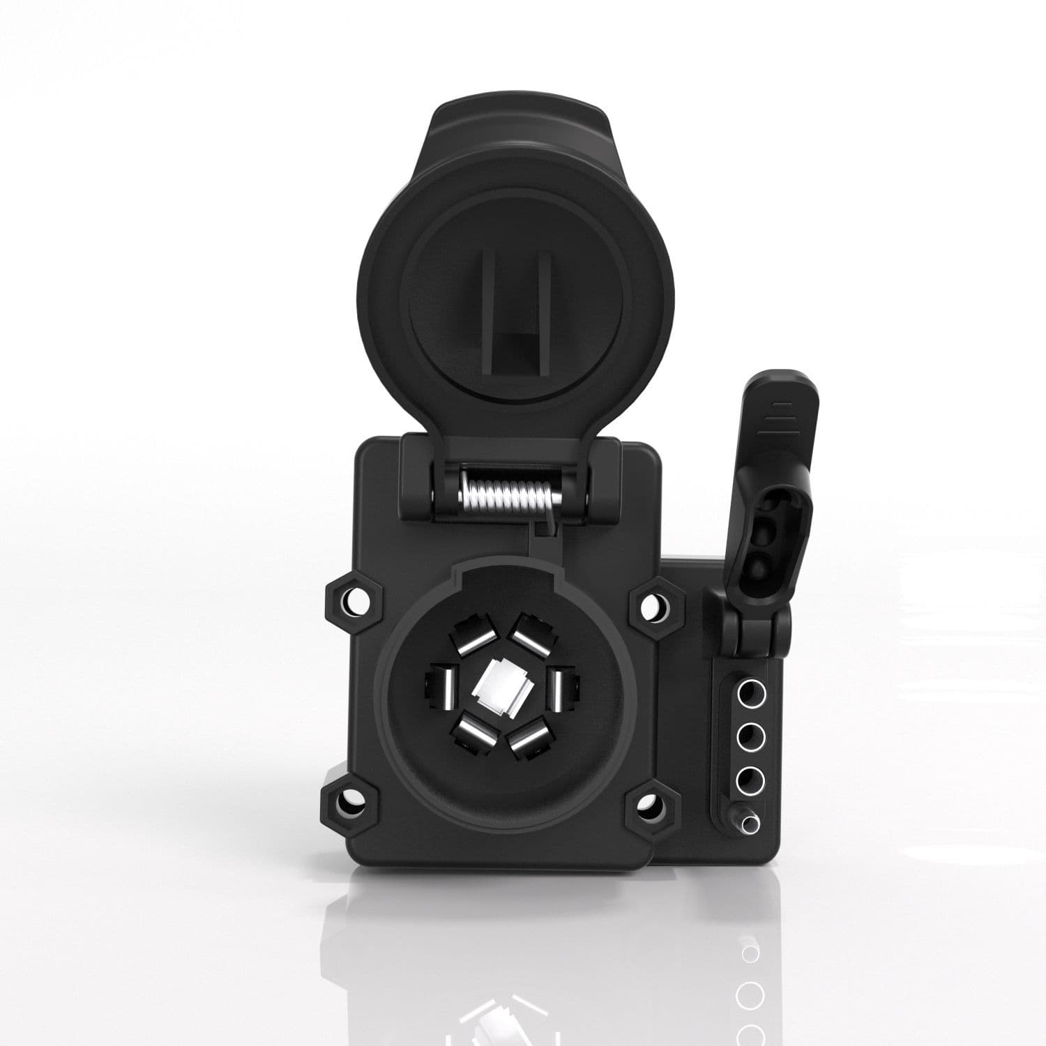 US Standard Trailer Socket 7+4 Pin Waterproof Socket Leak-Proof Compatible Plug