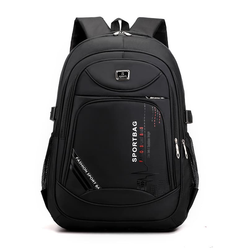 Men's Large Capacity Solid Color Business Travel Backpack, Fashionable Trend for High School, Middle School, and College Students