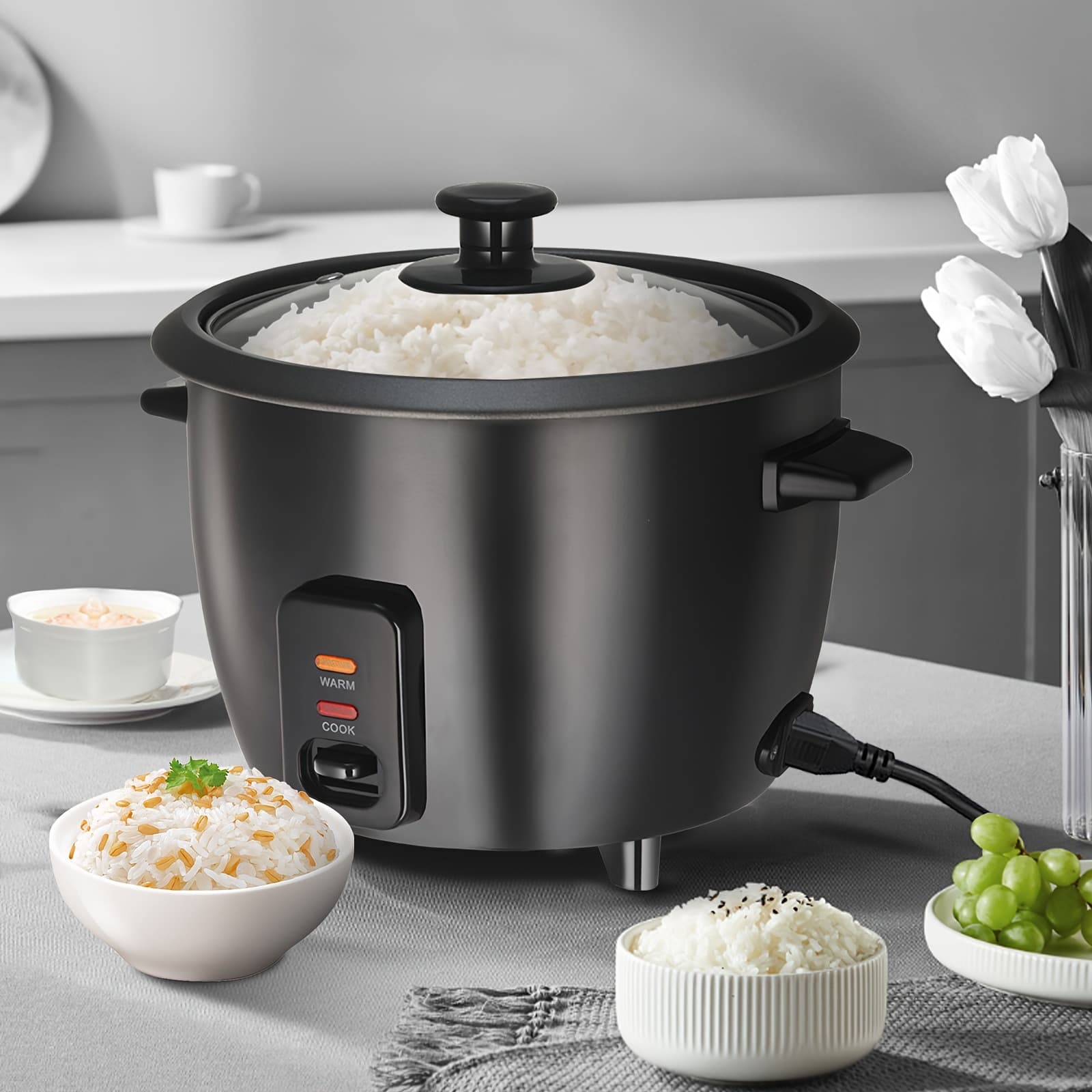 2025 New Cross-border Drop Shipping Detachable Non-Stick Pot and Yogurt Rice Cooker