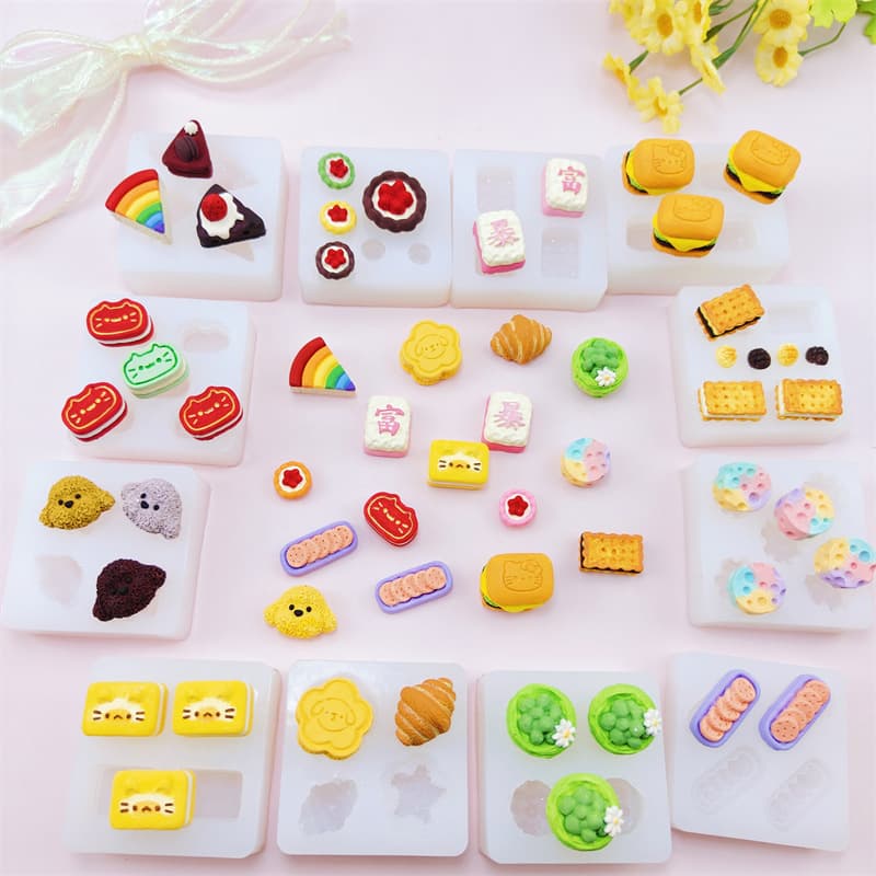 A Variety of Cartoon Little Nose Snacks and Toys Silicone Molds Chocolate Fondant Cake Decoration Glue Plaster Pinch Mold