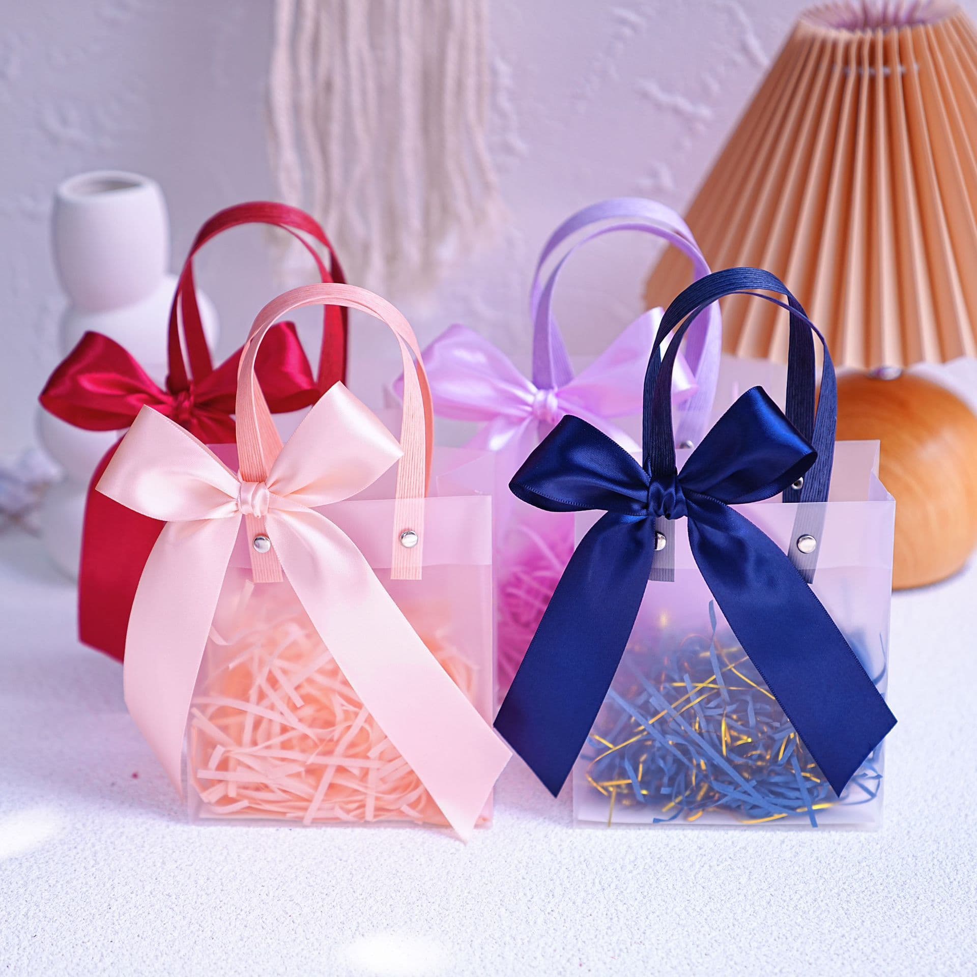 2026 Women's Day Transparent Gift Bag, Children's Birthday Gift, Party Favor Bag, Gift Box, Handbag
