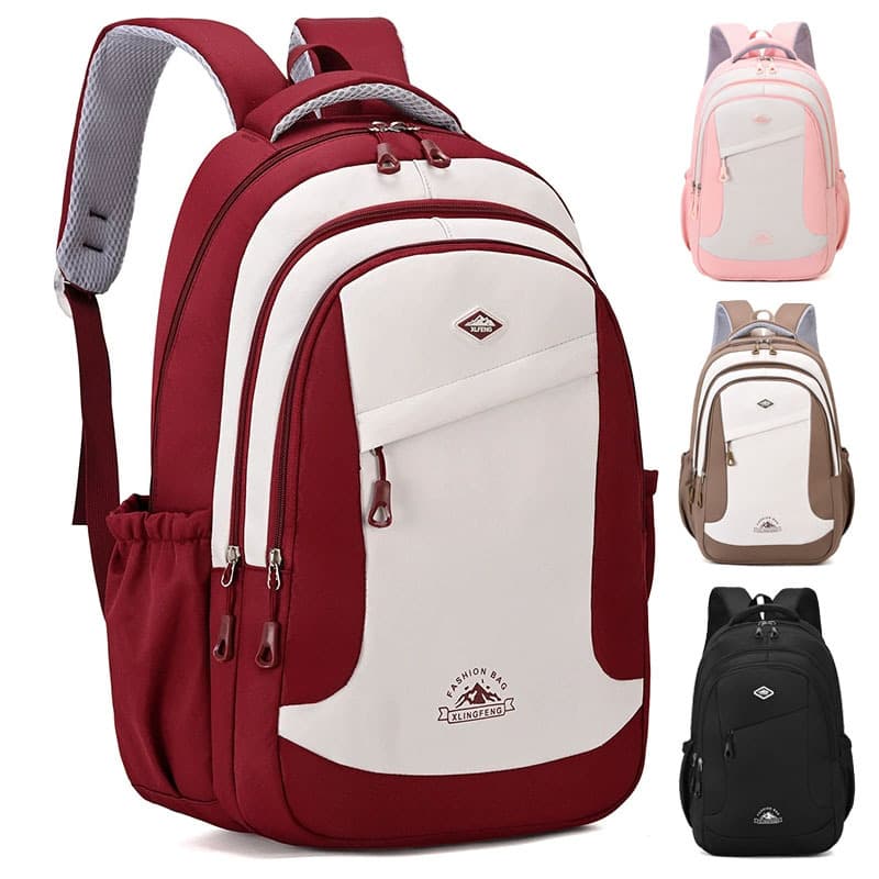 School bags for high school and junior high school students are recommended, high-looking college style, heavy capacity travel new ultra-light backpack for girls
