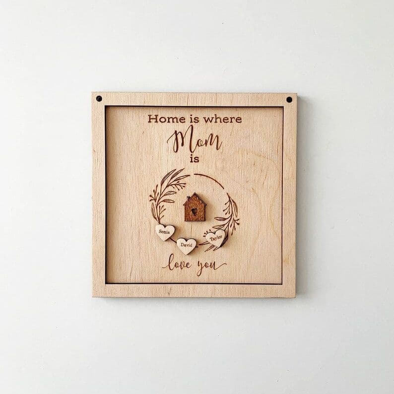 Amazon Cross-Border Personalized Mother’s Day Gifts for Mom Home is where Mom is