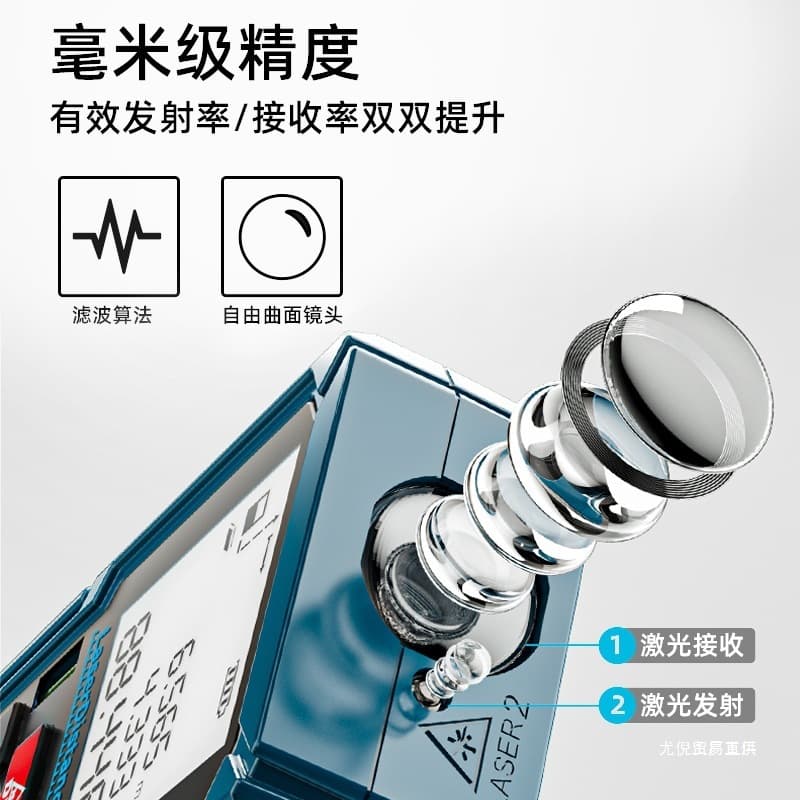 Wholesale Laser Rangefinder Handheld Infrared Measuring Ruler Electronic Ruler High Precision Room Measuring Instrument Distance Measurement