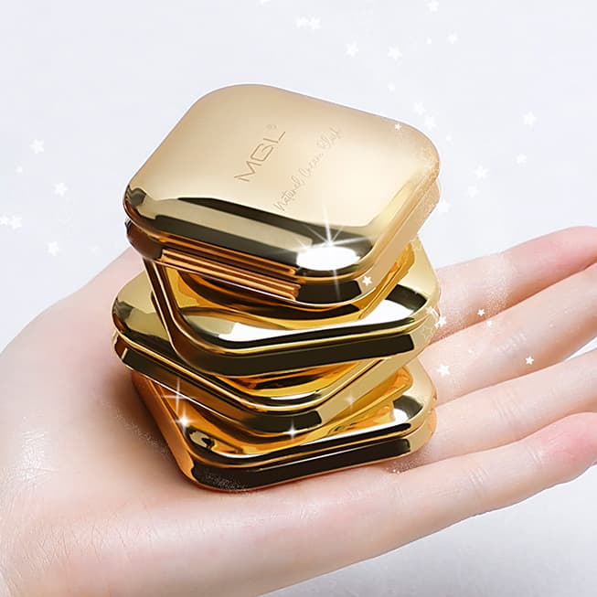 MGL Dual-Color Highlighter Contour All-in-One Palette for Nose Shadow, Matte Brightening, Pearl Shimmer, Non-Ashy and Natural V-Face Brush Application