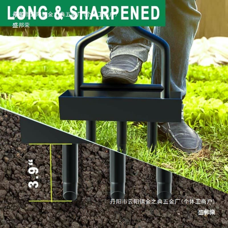 Lawn Aerator, Small Planting and Loosening Tool, Thickened Garden Fertilization, Grassland Drainage, Greenhouse Shoe Tool China
