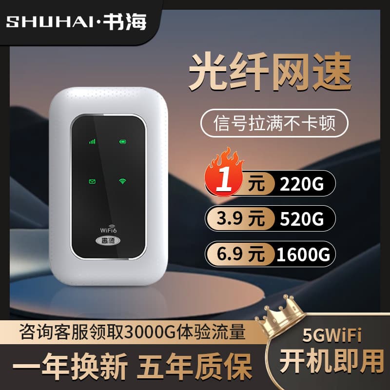 Mobile Wireless Portable WiFi Router for Smartphones, Home, Rental, Construction Sites, University Dorms, and Outdoor Live Streaming