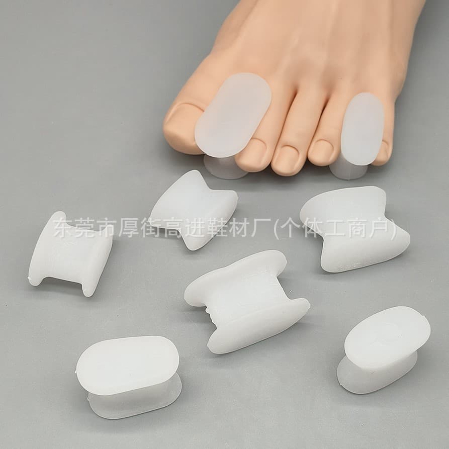 Hot-selling I-shaped Toe Separator, Silicone Toe Spreader for Overlapping Toes and SEBS Bunion Corrector