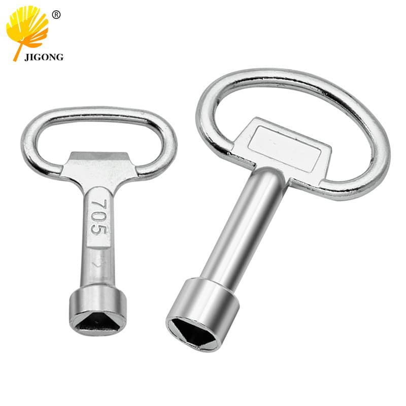 Multi-purpose triangle key, water valve triangle wrench, motor cabinet door, elevator door lock valve key.
