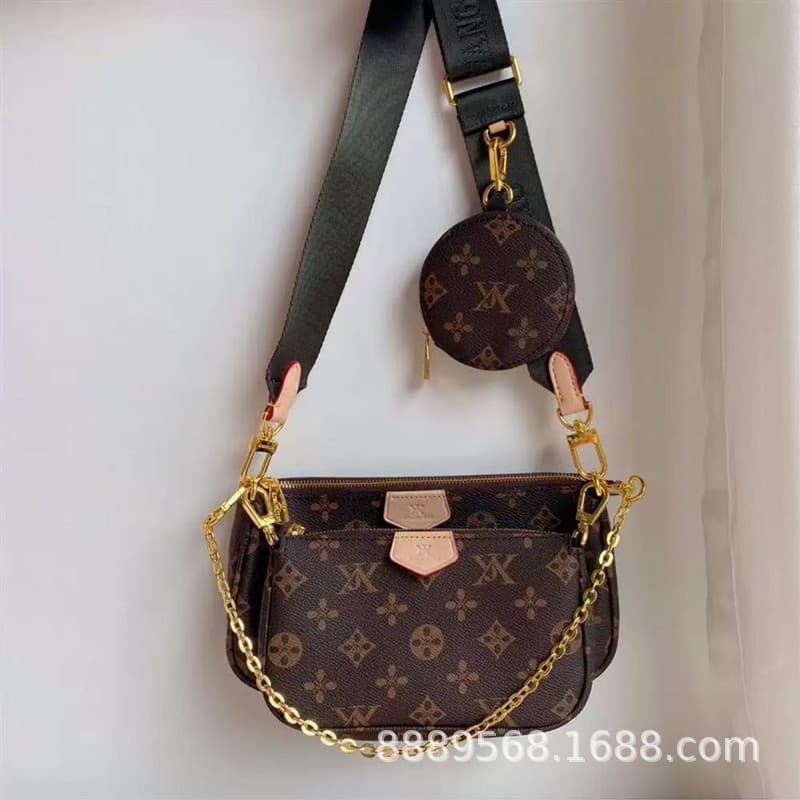 Direct Supply Cross-Border MLV Women's Bag 5-in-1 Mahjong Bag 3-in-1 Chain Bag Underarm Bag Messenger Bag Baguette Bag