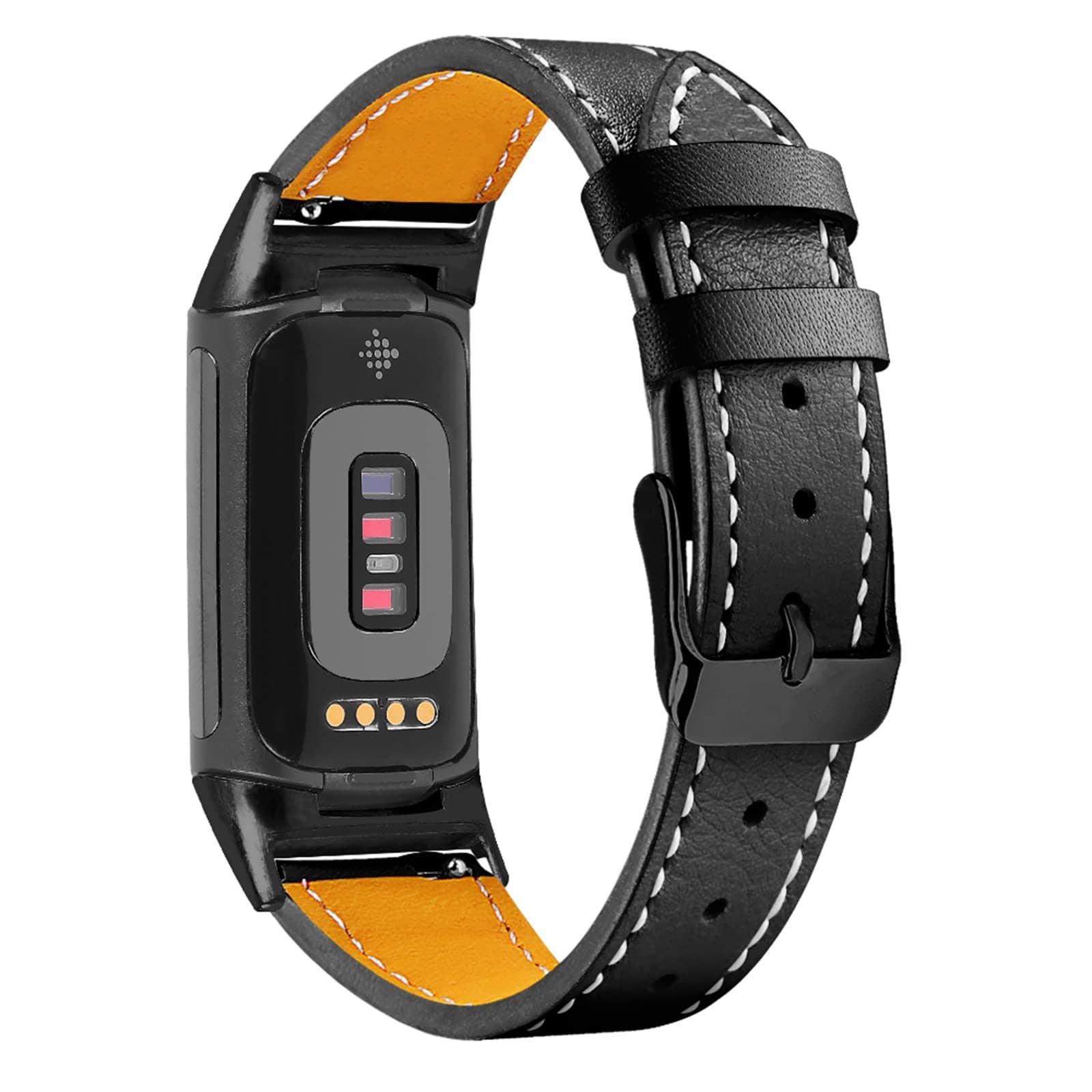 Genuine Leather Band for Fitbit Charge 5, Compatible with Charge 6 Smartwatch Band New Style