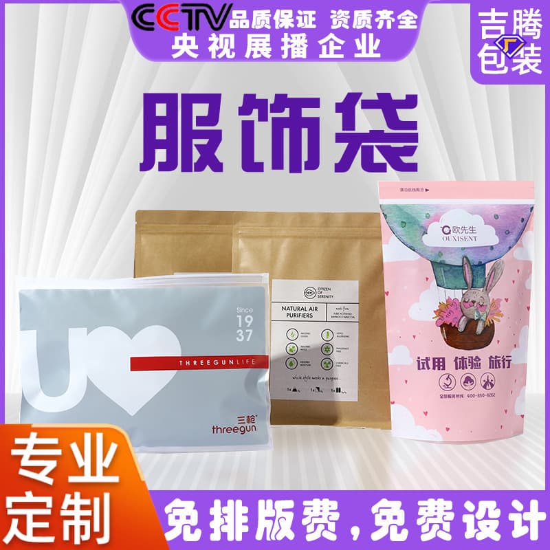 Transparent Frosted Zipper Bag Underwear Clothing Packaging Bag PE Self-Sealing Bag Plastic Socks Packaging Universal Bag Manufacturers