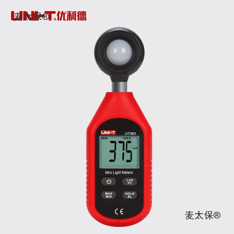 J8 Illuminance Meter Light Meter Photometer T383 Photometer U Illuminance Tester Lumen High Precision Metabo