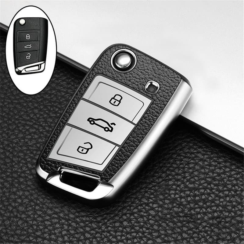 Car Key Case Cover for Lavida, Sagitar, Passat, Bora, Polo, Tiguan, Tayron, Golf